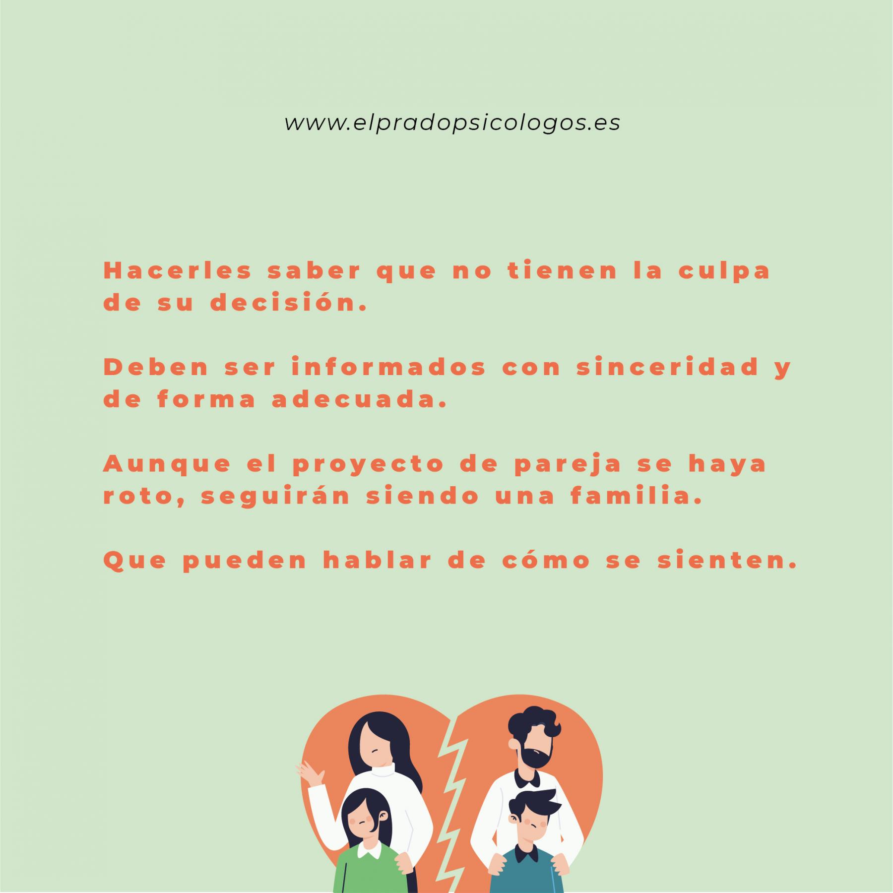 Listado de cosas que deben saber los hijos en un proceso de divorcio Listado de cosas que deben saber los hijos en un proceso de divorcio
